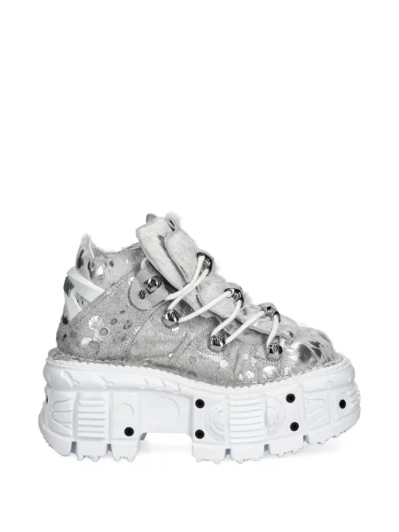 Sneakerși New Rock cu platformă gri