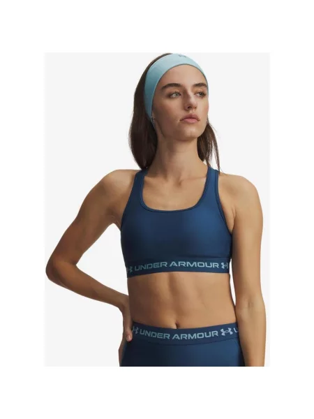 Biustonosz Under Armour Crossback Mid granatowy XL niebieski