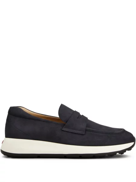 Pantofi loafer Tod's din piele de căprioară albastru