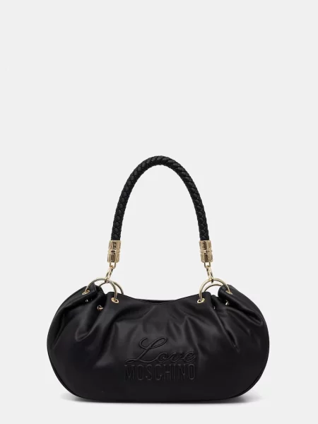 Love Moschino torebka z imitacji skóry czarna