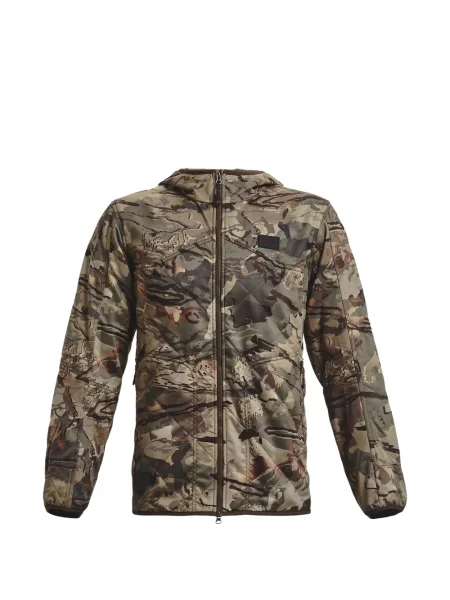 Geacă Under Armour cu model camuflaj verde