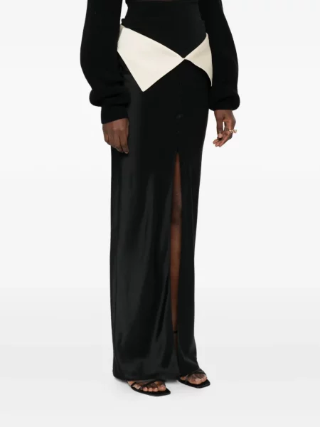 Maxi fusta maxi Nanushka negru