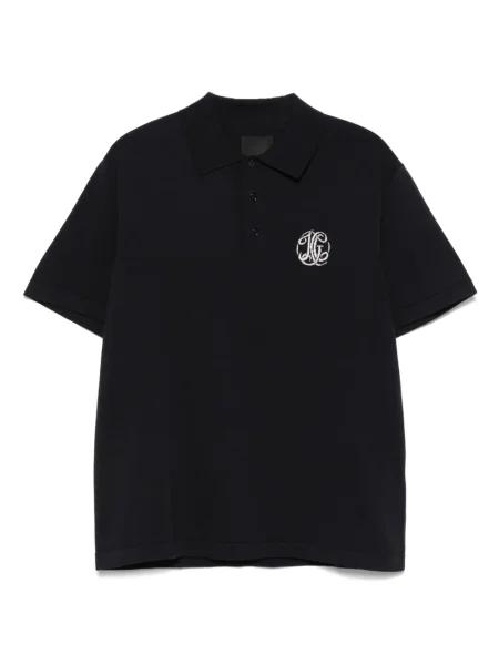 Polo Givenchy din jacard albastru