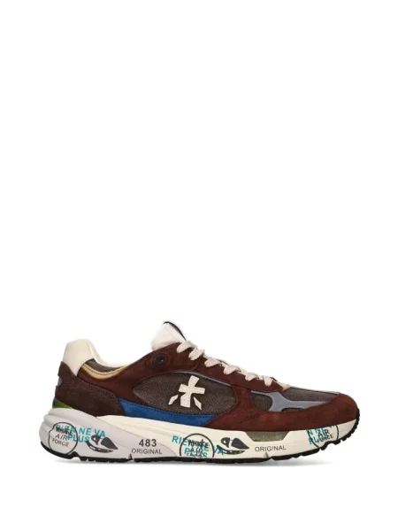 Sneakerși Premiata cu autograf maro