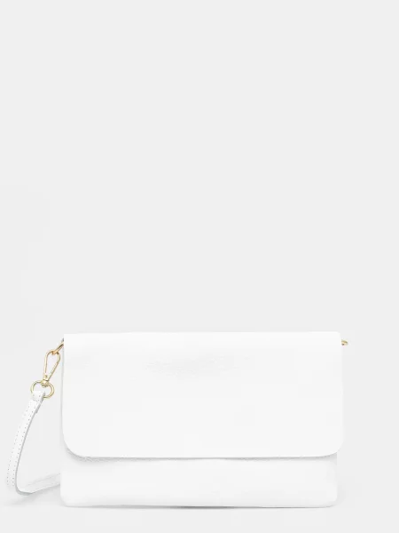 Кожена чанта Answear Lab бяло