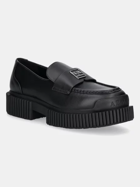 Pantofi Armani Exchange din piele negru