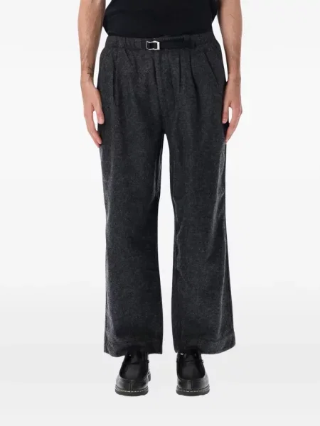Cu centură pantaloni Nanamica gri
