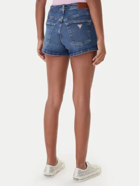 Guess Jeans kratke hlače ženske traper plava