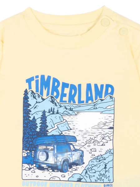 Koszulka dziecięca Timberland żółta