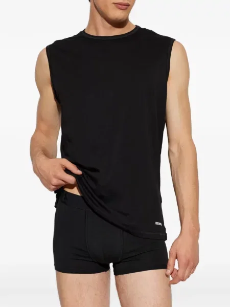 Pijamale Diesel din jerseu negru