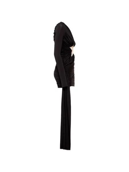 Rochie mini David Koma cu volane negru