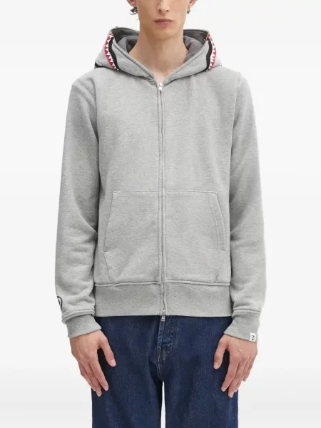Hanorac cu glugă A Bathing Ape® cu glugă gri