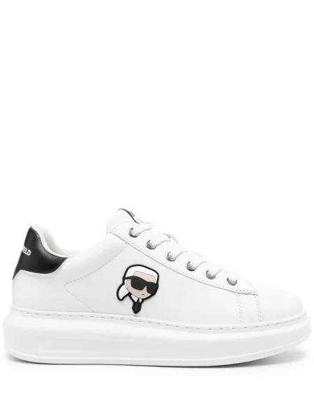 Sneakerși Karl Lagerfeld din piele alb