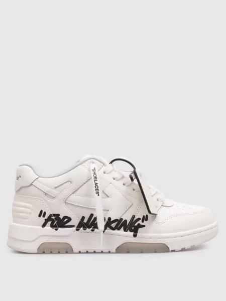 Шкіряні кросівки Out Of Office For Walking з логотипом Off-white білі