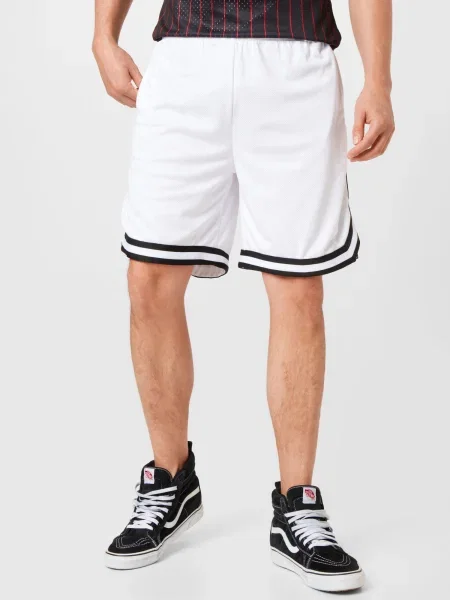 Urban Classics Pantaloni alb / negru gri