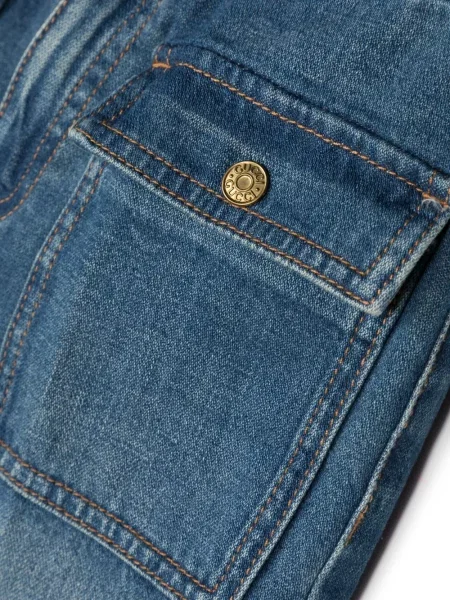 Plačių klešnių džinsai Gucci mėlyna