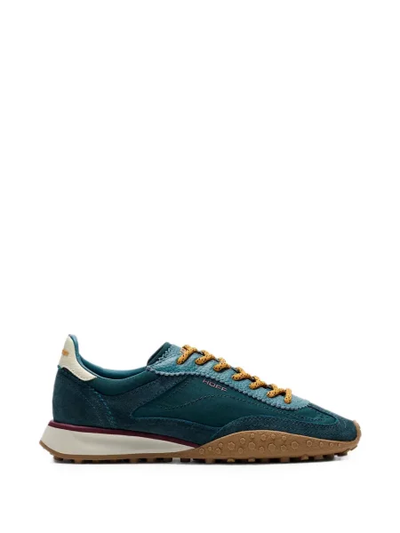 Sneakerși Hoff cu șireturi din piele de căprioară albastru