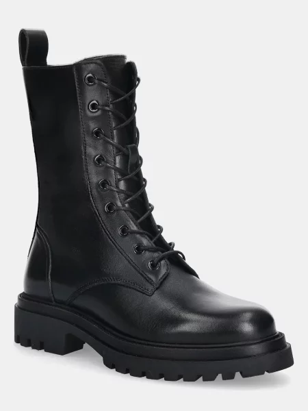 Answear.LAB bocanci de piele cu platforma negru