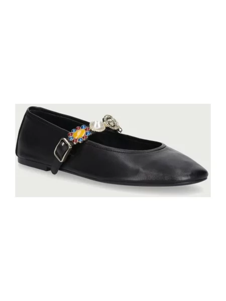 Balerinki Jeffrey Campbell skórzane czarne