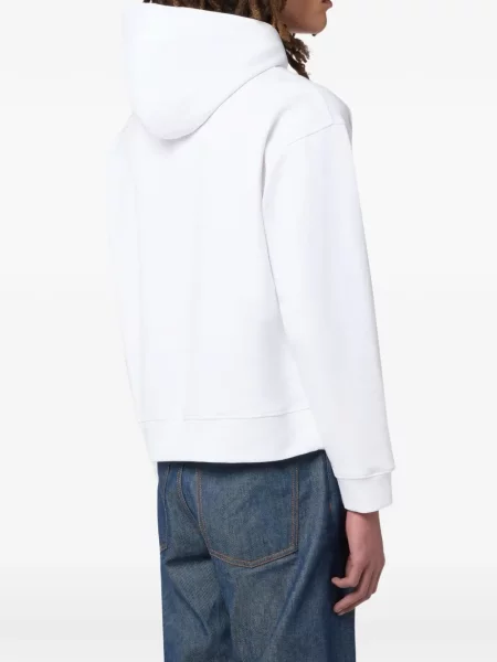 Hanorac cu glugă Moschino cu imagine alb