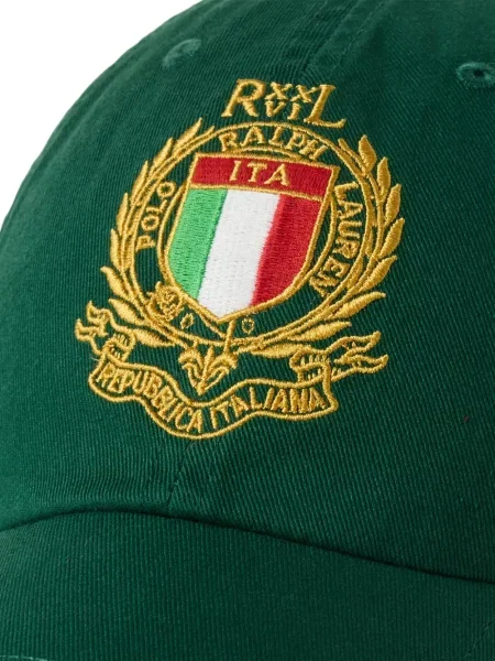 Πλεκτό polo Polo Ralph Lauren με σχέδιο με λαιμόκοψη v πράσινο