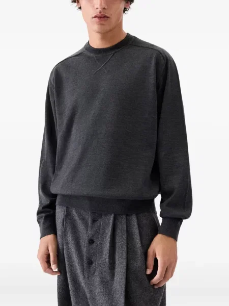Hanorac Jacquemus cu broderie gri