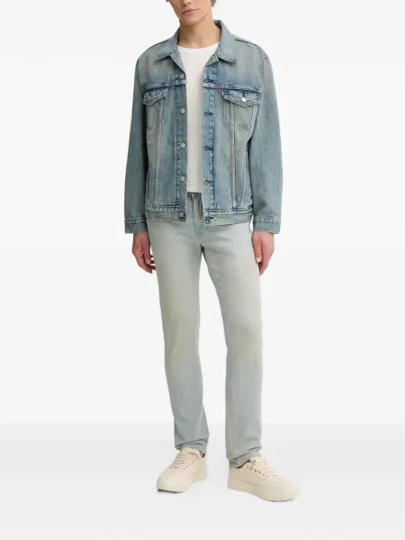 Gulerat pantaloni Levi's® evazate zdrențuiți albastru