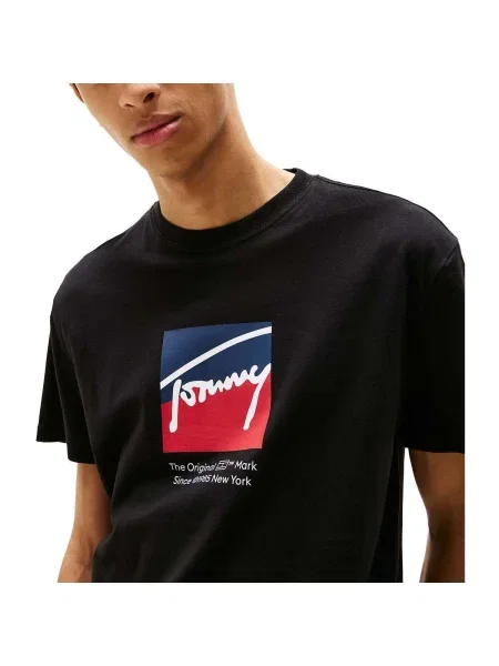 Tricou Tommy Hilfiger cu imagine negru