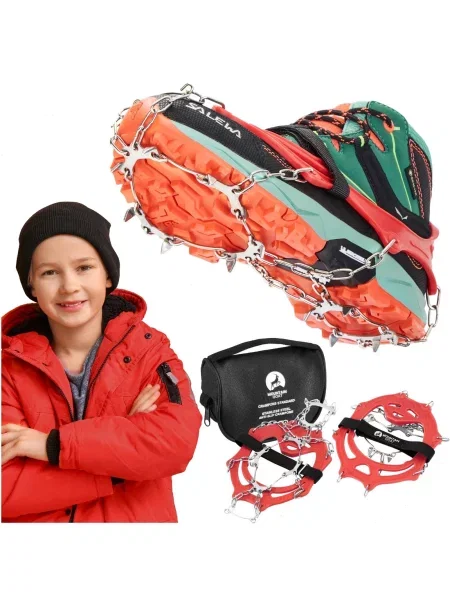 Raczki na buty dla dzieci turystyczne MOUNTAIN GOAT Kids L szare