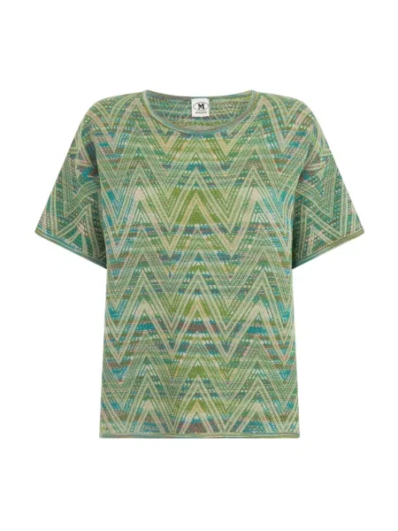 Wielobarwność koszulka M Missoni zielona