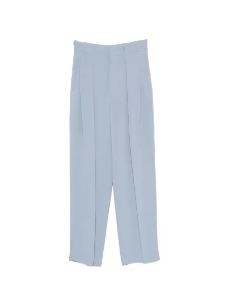 Pantaloni Victoria Beckham albastru