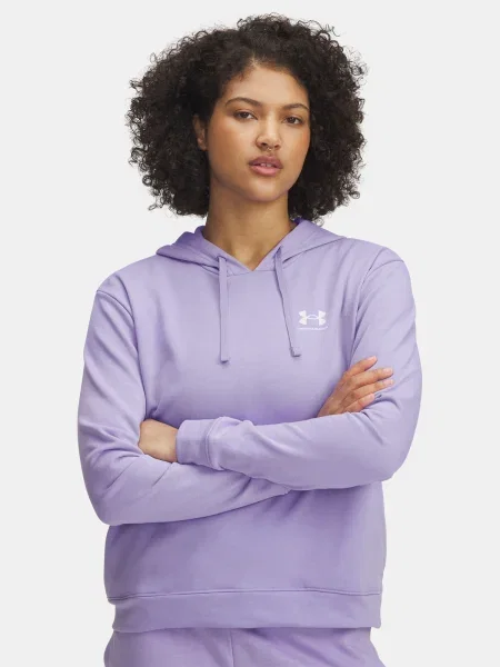 Frotir hoodie Under Armour vijolična