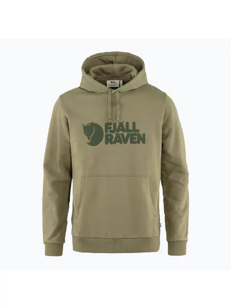 Trekingová mikina Fjällräven Logo Hoodie green zelená
