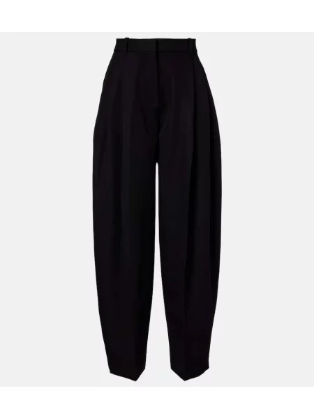 Pantaloni Jacquemus de lână negru