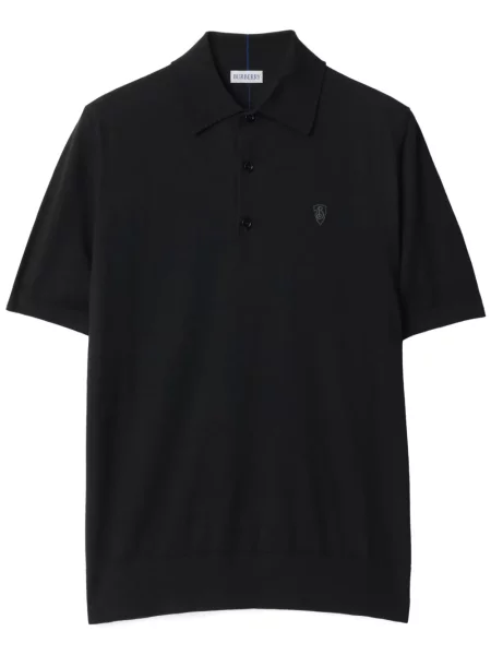Polo Burberry de lână negru