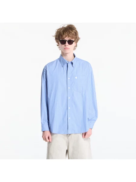 Риза Carhartt WIP L/S Keene Shirt UNISEX Keene Stripe Curacao M