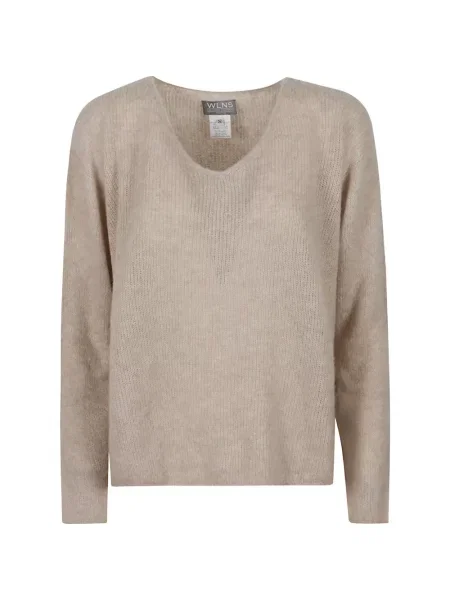 Kašmírový svetr Wellness Cashmere s výstřihem do v