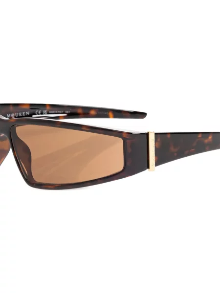 Saulės akiniai Alexander Mcqueen Eyewear ruda