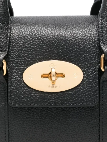 Geanta de piele Mulberry din piele negru