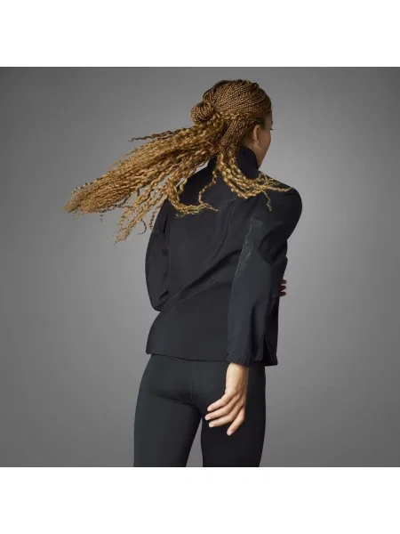 ADIDAS PERFORMANCE Športová bunda Adizero Essentials limetová čierna