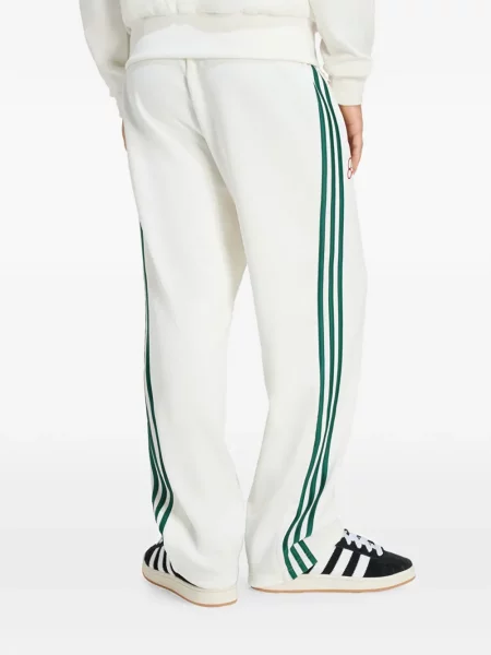 Csíkos kötött galléros póló Adidas fekete
