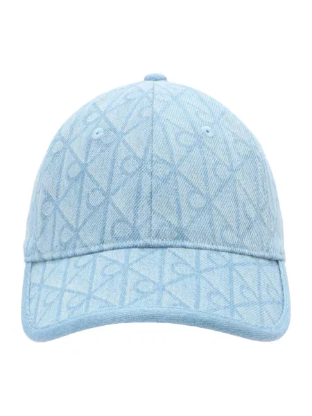 Calvin Klein Șapcă Denim Emblem Burnout albastru