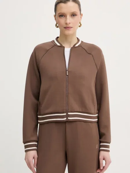Armani Exchange bluza rozpinana brązowa