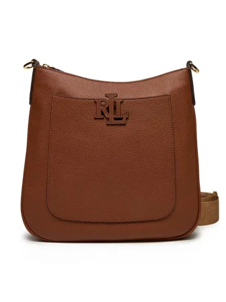 Lauren Ralph Lauren Torba za čez ramo CAMERYN karamel / mokka rjava