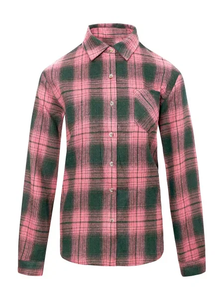 Imily Bela Bluză smarald / roz verde