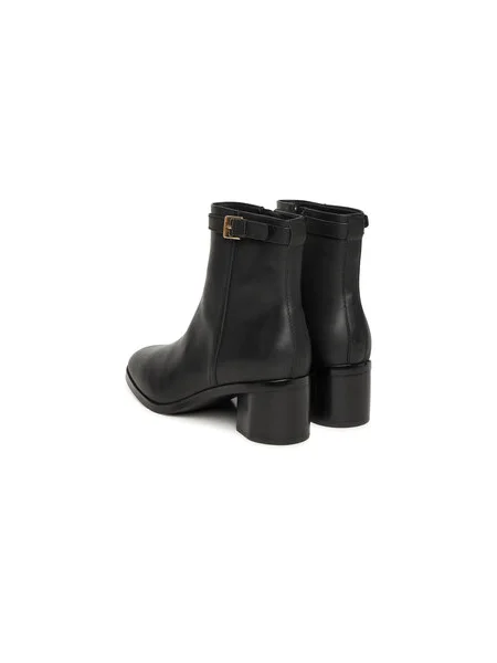 Členková obuv Tommy Hilfiger Th Buckle Riding Mid Heel Bootie čierna