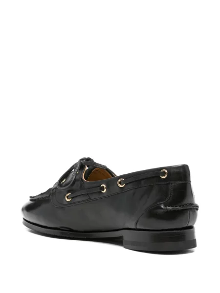 Pantofi loafer Bally cu șireturi din piele negru