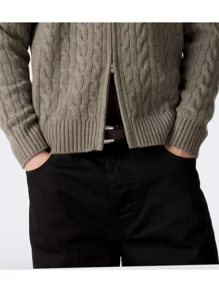 Cardigan Arch4 din cașmir streetstyle bej