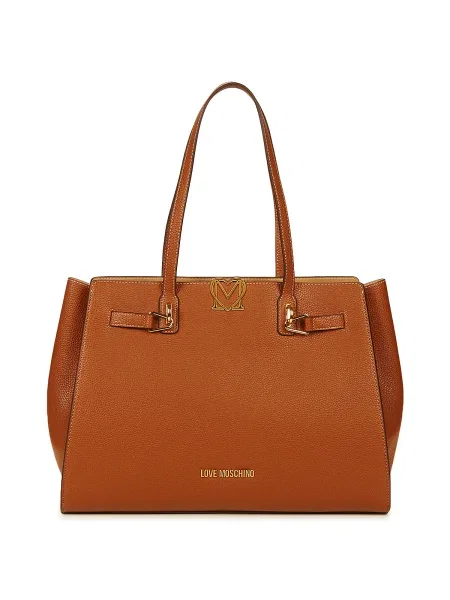 Geantă LOVE MOSCHINO maro