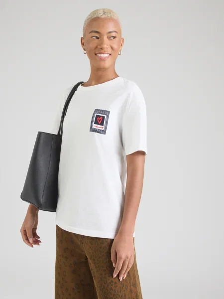 PIECES Tricou PCELOISE bleumarin / roșu alb